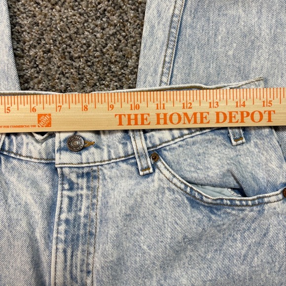 Vintage Levi's 550 Jeans Women's 28x30 USA Made Light Wash Relaxed Fit Acid Wash - Picture 5 of 10